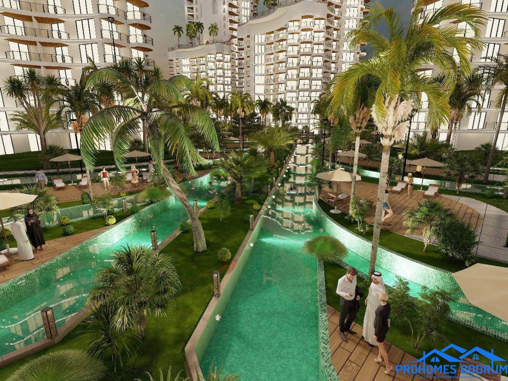 KIBRISTA DUBAİ ESİNTİSİ 1+1 DAİRELER